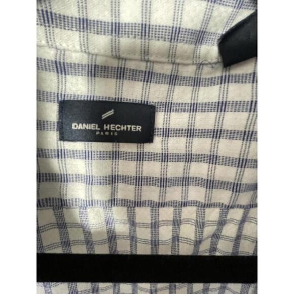 Daniel Hechter Paris Mens Button Down Shirt Long Sleeve Plaid Casual Size M - Picture 6 of 6